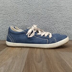 Taos Star Canvas Sneakers Size 11 Casual Lace Up Comfort‎ Shoes Blue Washed Blue